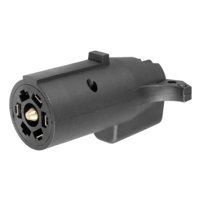 CURT - CURT 57250 Electrical Adapter 7-Way RV Blade Vehicle To 5-Way Flat Trailer