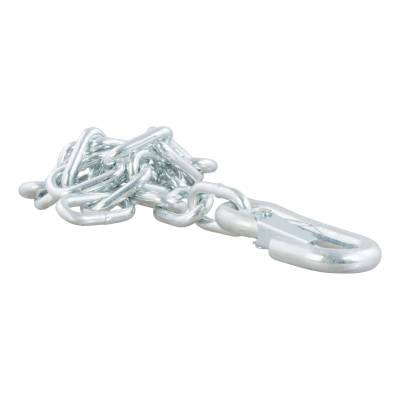 CURT - CURT 80313 27" Safety Chain w/1 Snap Hook 5000 lbs Clear Zinc