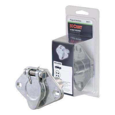 CURT - CURT 58071 4-Way Round Wiring Connector