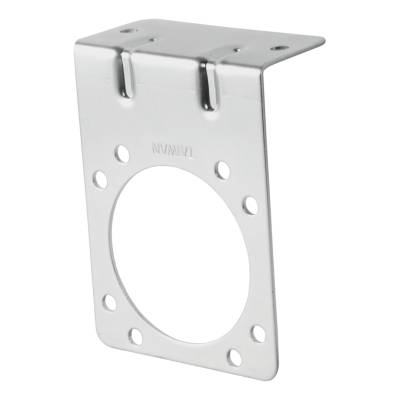 CURT - CURT 58230 Connector Mounting Bracket for 7-Way RV Blade Zinc