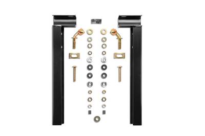 RealTruck Backrack - Backrack 30221TB 21" Toolbox Hardware Kit Black for 17-26 Ford F250/F350/F450 SD