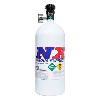 Nitrous Express - Nitrous Express 11101 10lb Nitrous Bottle w/Lightning 45 Bottle Valve