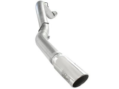 aFe Power - aFe 49-04041-P 5" Filter-Back Aluminized Steel Exhaust for 11-16 Silv/Sra 6.6