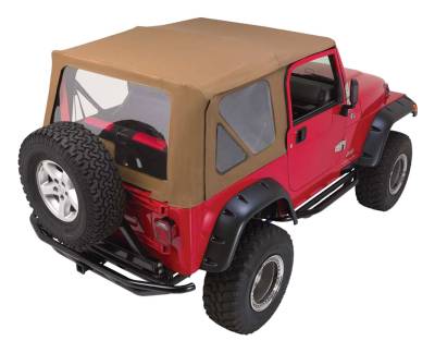 Crown Automotive Jeep Replacement - Crown Automotive CT20437T Complete Soft Top for 97-06 Jeep Wrangler TJ