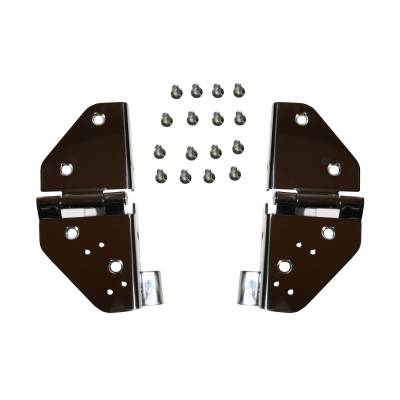 Rugged Ridge - Rugged Ridge 11112.01 Windshield Hinges Stainless Steel for 76-95 CJ/Wrangler YJ