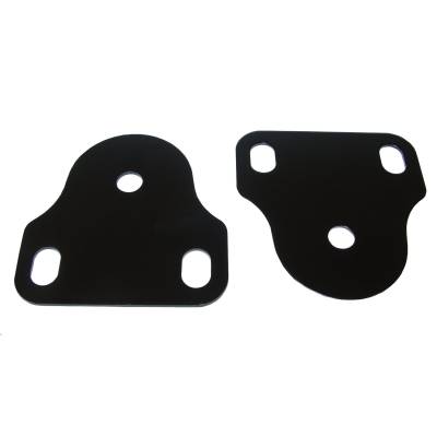 Rugged Ridge - Rugged Ridge 11208.01 Windshield Bracket Set Black for 76-95 Jeep CJ/Wrangler