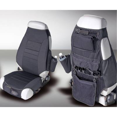 Rugged Ridge - Rugged Ridge 13235.01 Fabric Seat Protectors Black for Jeep CJ & Wrangler
