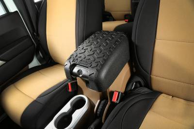 Rugged Ridge - Rugged Ridge 13107.42 Center Console Cover-Black for 11-17 Jeep Wrangler JK