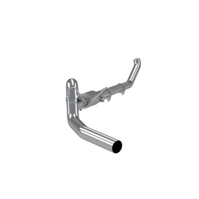 MBRP Exhaust - MBRP S6104P 4" Turbo Back Single Side Exit w/Muffler for 03-04 RAM 2500/3500