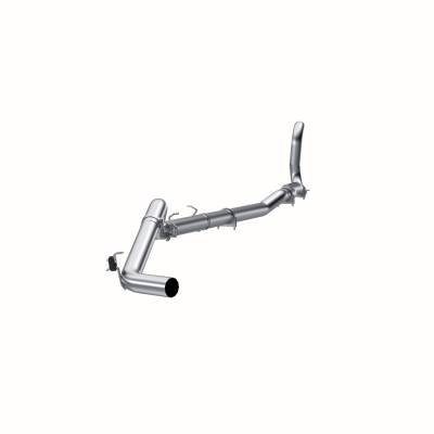 MBRP Exhaust - MBRP S6150PLM AL 4" Turbo Back One Side Exit w/oMuffler for 88-93 RAM 2500/3500