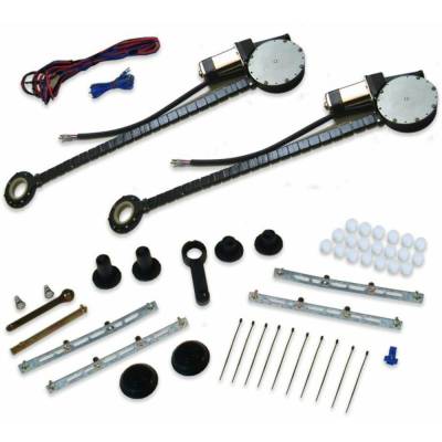 Autoloc - Autoloc AUTPW4600 2DR Uwire Universal Power Window Kit w/No Switches