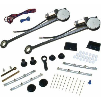 Autoloc - Autoloc AUTPW4650 2 Door Universal Power Window Kit w/3 Switches