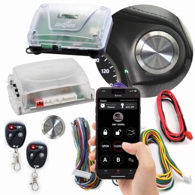 Autoloc - Autoloc AUTHFS1501X Non-Illuminated One Touch Engine Start Kit & Remote