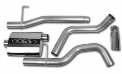 CGS - CGS 60018 Alum. Cat-Back Exhaust for 04-08 Ford F150 CC5.5'/EC6.5' 4.6/5.4