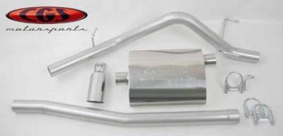 CGS - CGS Performance 60053 Alum. Cat-Back Exhaust for 05-13 Toyota Tacoma AC 4.0L V-6