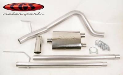 CGS - CGS Performance 60048 SS Cat-Back Exhaust for 07-22 Nissan Titan 5.6L CC/LB