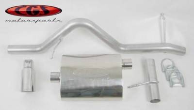 CGS - CGS Performance 60049 Alum. Cat-Back Exhaust for 07-10 Hummer H3 3.7L 4DR 4WD