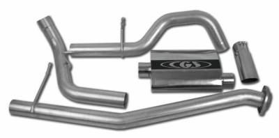 CGS - CGS 60010 Alum. Cat-Back Exhaust 02-06 Silverado/Sierra EC/CC-SB 4.3/4.8/5.3