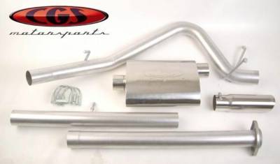 CGS - CGS 60034 Alum. Cat-Back Exhaust 07-08 Silverado/Sierra EC6.5/CC5.5 4.8/5.3/6.0