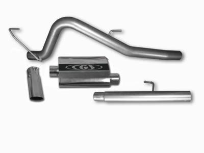 CGS - CGS 70074 Aggressive SS Cat-Back Exhaust for 11-13 Ford F150 CC5.5/EC6.5 5.0L
