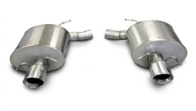 Corsa Performance - Corsa 14941 Dual Rear Axle-Back w/Single 4" Tips Cadillac CTS-V 6.2L