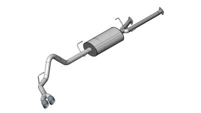 Corsa Performance - Corsa 14916 Single Side Exit Cat-Back w/4" Side Swept Tips for Tundra 5.7L