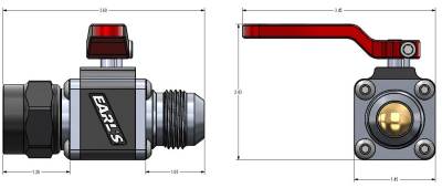 Earl's Performance - Earls Performance 230712ERL UltraPro AN Ball Valve