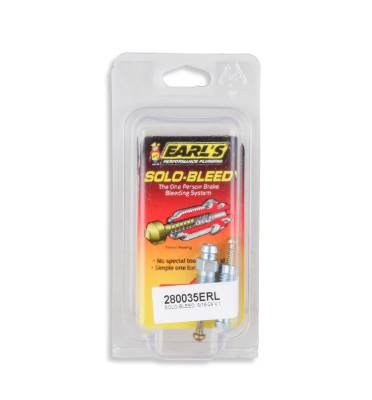 Earl's Performance - Earls Plumbing 280035ERL Solo Bleed 5-16" -24 x 1" Thread SAE Pair
