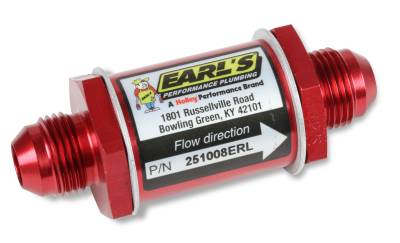 Earl's Performance - Earl's Performance 251010ERL Fuel Check Valve -10 AN Male to -10 AN Male