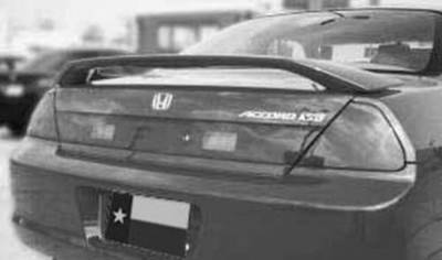 Dallas Automotive Restyling - DAR ABS-514 Factory Post Mount Rear Spoiler Unpainted Lighted
