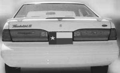 Dallas Automotive Restyling - DAR ABS-309 Factory Post Mount Rear Spoiler Unpainted Lighted