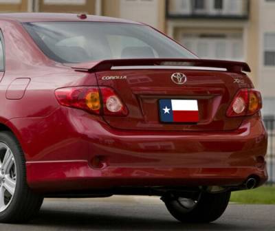 Dallas Automotive Restyling - DAR ABS-720 Post Mount Rear Spoiler Unpainted Lighted for Toyota Corolla