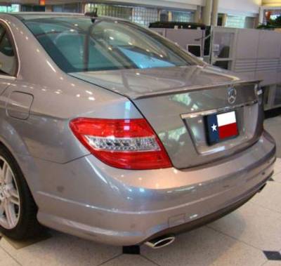 Dallas Automotive Restyling - DAR ABS-724 Mercedes C-Class Lip Mount Rear Spoiler Unpainted