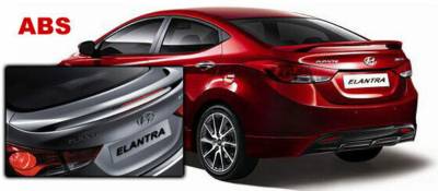 Dallas Automotive Restyling - DAR ABS-747 for Hyundai Elantra Post Mount Rear Spoiler Unpainted Lighted