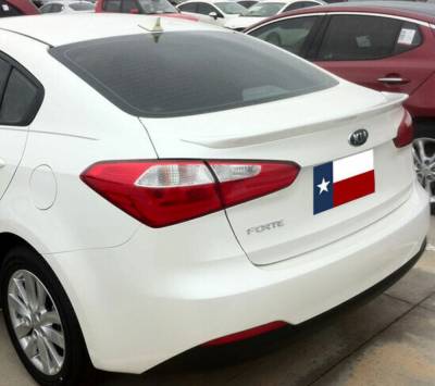 Dallas Automotive Restyling - DAR ABS-778 for KIA Forte Flush Mount Rear Spoiler Unpainted