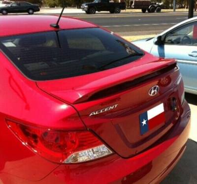 Dallas Automotive Restyling - DAR ABS-757 for Hyundai Accent Post Mount Rear Spoiler Unpainted Lighted