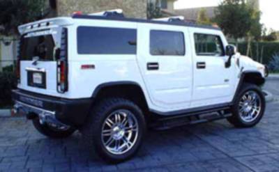 Dallas Automotive Restyling - DAR FG-012 Hummer H2 Roof Mount Rear Spoiler Unpainted