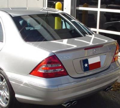 Dallas Automotive Restyling - DAR FG-002 Mercedes C-Class Lip Mount Rear Spoiler Unpainted