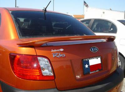 Dallas Automotive Restyling - DAR FG-189 for KIA Rio Post Mount Rear Spoiler Unpainted Lighted