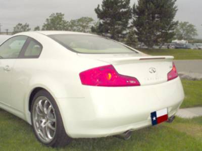 Dallas Automotive Restyling - DAR FG-035 Flush Mount Rear Spoiler Unpainted Lighted for Infiniti G35