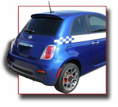 Dallas Automotive Restyling - DAR FG-295 Small Roof Mount Rear Spoiler Unpainted for Fiat 500