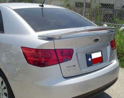 Dallas Automotive Restyling - DAR FG-250 for KIA Forte Post Mount Rear Spoiler Unpainted Lighted