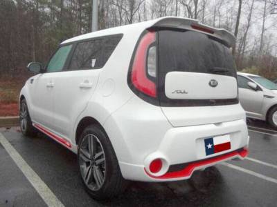 Dallas Automotive Restyling - DAR FG-562 for KIA Soul Roof Mount Rear Spoiler Unpainted