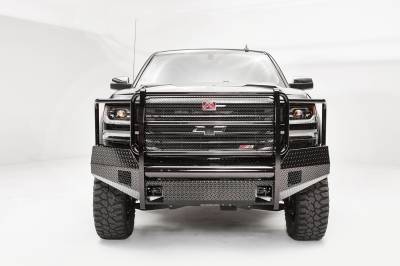 Fab Fours - Fab Fours CS16-K3860-1 Black Steel Front Bumper for 16-18 Silverado 1500