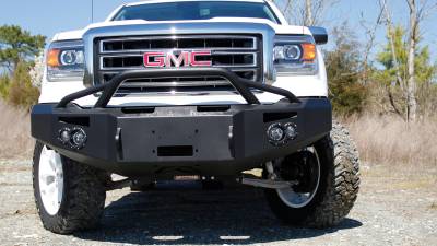 Fab Fours - Fab Fours GS14-H3152-1 Premium Winch Front Bumper for 14-15 GMC Sierra 1500