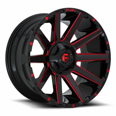 Fuel 1PC - Fuel Off Road D643 CONTRA 20x9 6x135/5.5 2mm Gloss Black/Red D64320909849