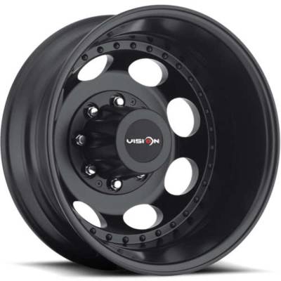 Vision Wheel - Vision Wheel 181Z Hauler 17x6.5 8x200 -143.35mm Matte Black 181Z7680MBR