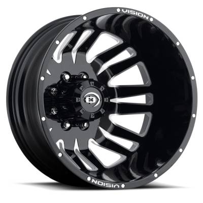 Vision Wheel - Vision Wheel 401 Rival 20x8.25 8x200 -166.1mm Black/Machined 401H2880BMFRL
