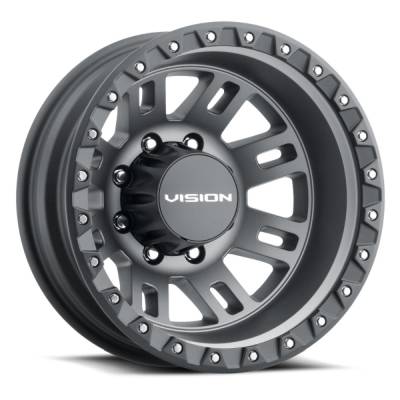 Vision Wheel - Vision Wheel 408 Manx 2 17x6.5 8x6.5 -143.35mm Satin Gray 408-7681SGBLR