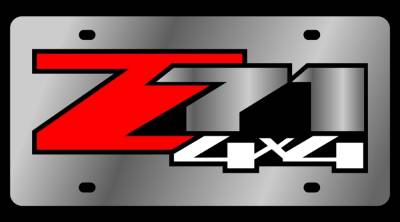 Eurosport Daytona - Eurosport Daytona 1335-1 Stainless License Plate Z71 4x4 Logo